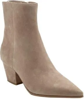 Marc Fisher Mavey Pointed Toe Bootie in Taupe at Nordstrom Rack, Size 5