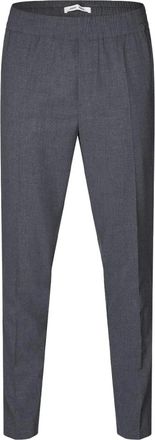 Sams&oslash;e & Sams&oslash;e Broek met rechte snit - Heren - Slim Fit Broeken - Grijs - 2XL - Polyester - Broeken