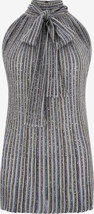 Missoni &Auml;rmelloses Strickoberteil mit Stehkragen