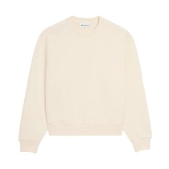 Ami Sweatshirts, male, Beige, Size: XL De Coeur Embossed Sweatshirt
