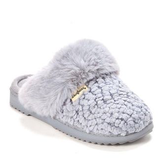 Dearfoams Courtney Knit Scuff Slipper in Grey at Nordstrom, Size X-Large M