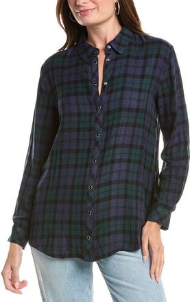 Johnny Was Velvet Back Oversized Shirt
