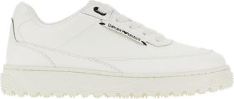 Emporio Armani Sneakers in pelle con logo laterale Man 10