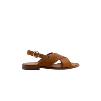 Maison Toufet Schoenen, Dames, Bruin, 36 EU, Leer, Sandale Axelle