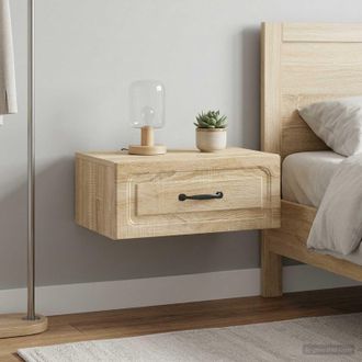 vidaXL Vidaxl Mobiletto Da Notte A Muro 2 Pz Rovere Sonoma 49 X 34,5 X