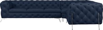 HOME AFFAIRE Chesterfield-Sofa »Amaury L-Form« grosses Ecksofa, Chesterfield-Optik, Breite 323 cm, Fussfarbe wählbar