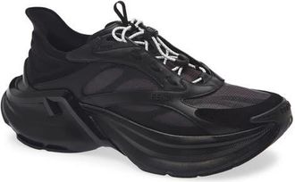 Fendi F-Light Mixed Media Sneaker in Nero Nero Nero at Nordstrom, Size 10Us