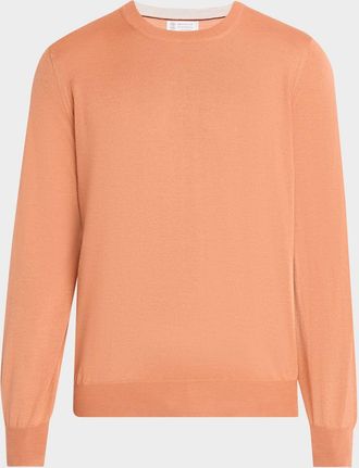 Brunello Cucinelli Men & apos;s Cashmere Knit Crewneck Sweater