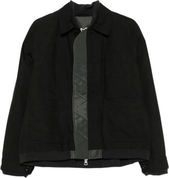 sacai Hombre, Chaquetas, Negro, Talla: M