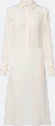 Fendi Chevron jacquard silk midi dress