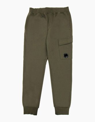 C.P. Company Mens CP Company Diagonal Raised Fleece Lens Sweat Pant Gray 665 - Khaki - Size: 35/34/32