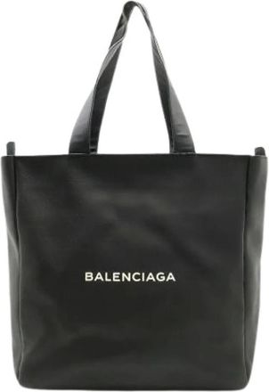 Balenciaga Pre-owned Vintage Tote Bag - Dames - Vintage Shopper - Zwart - ONE Size - Leer - Vintage