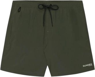 Sundek Iconische Taffeta Mid-Length Boardshort - Heren - Badkleding - Groen - Maat: 3XL Taf