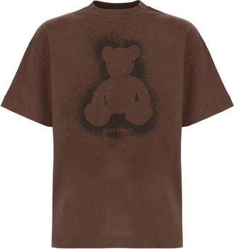 Palm Angels T-shirt - Heren - T-shirts - Bruin - XL - Tops