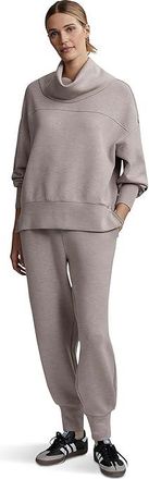 Varley Priya Longline Sweat Womens Clothing Cinder : SM, Elastane/Polyester/Viscose