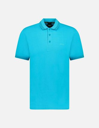 HUGO BOSS Mens Boss Paddy Polo Shirt Light Turquoise - Blue - Size: 36