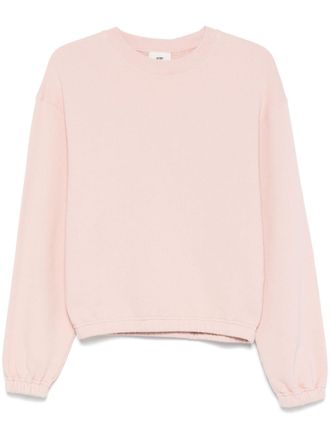 Autry logo-embroidered sweatshirt - women - Cotton - M - Pink