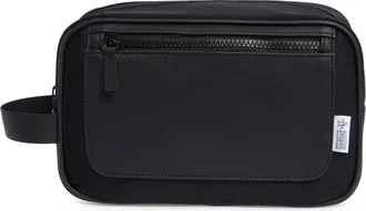 Original Penguin Satin Finish Zip Top Dopp Kit in Black at Nordstrom Rack