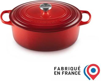 LE CREUSET Roast Oval Sig 29 Cm Circle Red