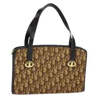 Dior Pre-owned Vintage Trotter Handtas - Dames - Vintage Schoudertas - Bruin - ONE Size - Vintage