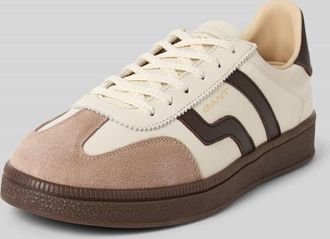 GANT Sneaker aus echtem Leder mit Logo-Prägung Modell Cuzima in Offwhite, Größe 38