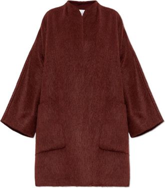 Max Mara Wool Coat Geranio - Dames - Mantels - Rood - Maat: XS Wol