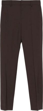 Brunello Cucinelli Stijlvolle broeken voor mannen - Dames - Slim Fit Broeken - Bruin - M - Broeken