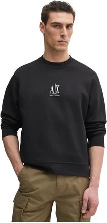 A|X Armani Exchange Crewneck Sweatshirt - Heren - Sweatshirts - Zwart - L - Katoen - Hoodies & sweatvesten