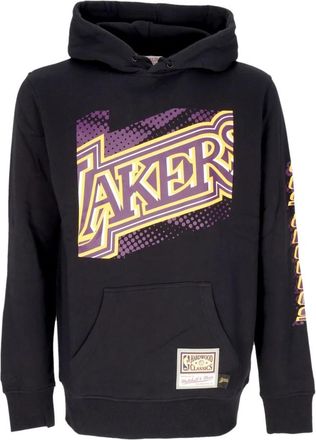 Mitchell & Ness Big Face 7.0 Hoodie Loslak - Heren - Sportshirts - Zwart - L - Katoen - Fitness