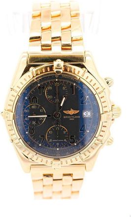 Breitling Pre-owned Breitling Chronomat Chronograph Automatic Black Dial Mens Watch 1884