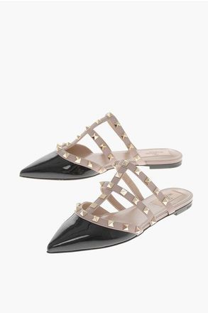 Valentino Mules in Vernice ROCK con Borchie taglia 36