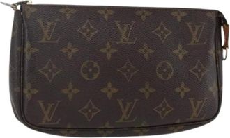 Louis Vuitton Pre-owned Clutches, female, Brown, Size: ONE SIZE Pre-owned Canvas Clutch