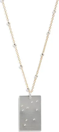Set & Stones Zodiac Constellation Pendant Necklace in Silver - Libra at Nordstrom