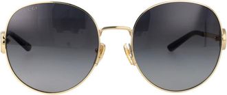 Gucci Sunglasses, female, Yellow, Size: 58 MM Square-frame Sunglasses