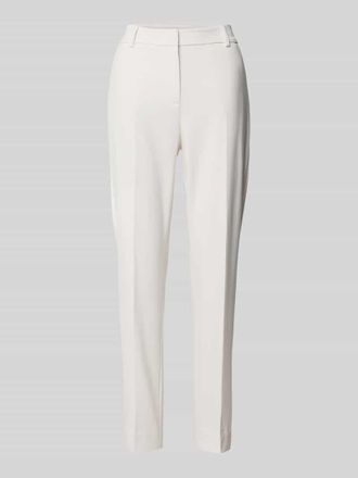 Comma Hose aus Viskose-Mix mit B&uuml;gelfalten in Weiss, Gr&ouml;&szlig;e 34