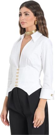 Elisabetta Franchi Donna, Camicette, Bianco, L, new