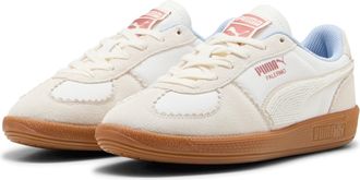 Puma Sneaker PUMA PALERMO GENTLE MELD WNS, Damen, Gr. 37,5, weiss (warm wei&szlig;, melted caramel), Textil, mehrfarbig, Schuhe Sneaker