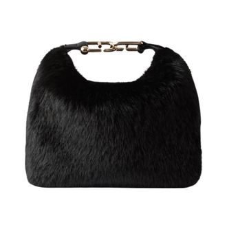 Furla Tonie Mini Hobo - Dames - Tassen - Zwart - Maat: ONE Size Leer