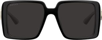 Gucci GG1692S002 Square Frame Sunglasses - Black