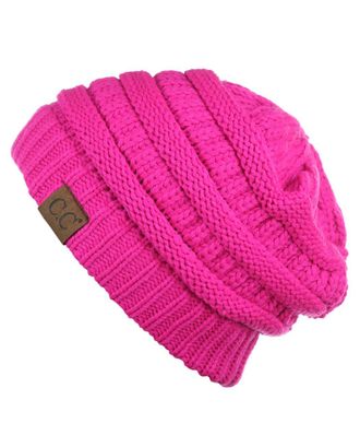 C.C NYfashion101 Mens Beanie pink neon pink One size
