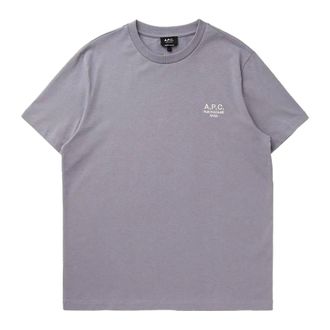 A.P.C. T-Shirts, male, Purple, Size: M Standard Rue Madame T-Shirt