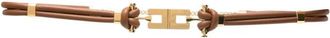 Elisabetta Franchi Ct 44S66E2 Riem - Dames - Riemen - Bruin - L - Polyester - Accessoires