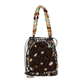 Cult Gaia Tassen, Dames, Bruin, ONE Size, Leer, Mercier Mini