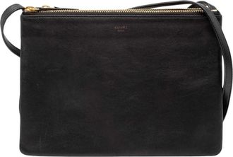 Celine Pre-owned Cross Body Bags, female, Black, Size: ONE SIZE Pre-owned Leather Pouch