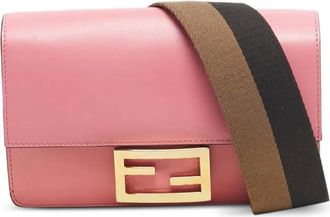 Fendi Borsa a spalla Baguette mini - Rosa