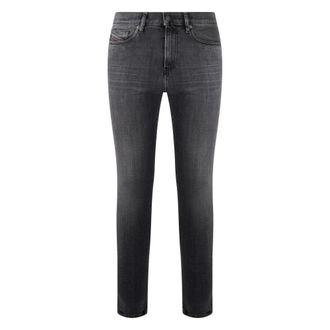 Diesel Slim-fit Jeans, male, Black, Size: W28 Slim dark grey jeans in quality denim