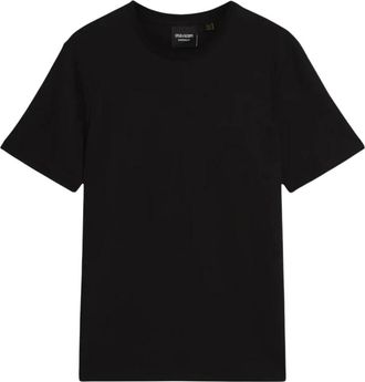Lyle & Scott T-shirt met korte mouwen en ronde hals - Heren - T-shirts - Zwart - M - Katoen - Tops