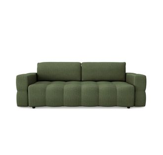 Sia Home Sof&aacute; cama arc&oacute;n nogal 4 plazas tejido trenzado verde oliva
