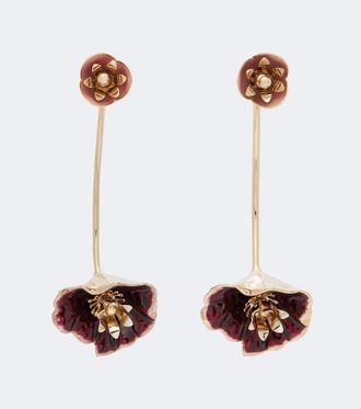Paco Rabanne Floral drop earrings