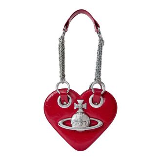 Vivienne Westwood Juliet Heart Chain Bag - - Bags - Donna - Rosso - ONE SIZE